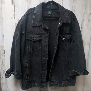 Wild Fable Oversized Black Denim Jacket
